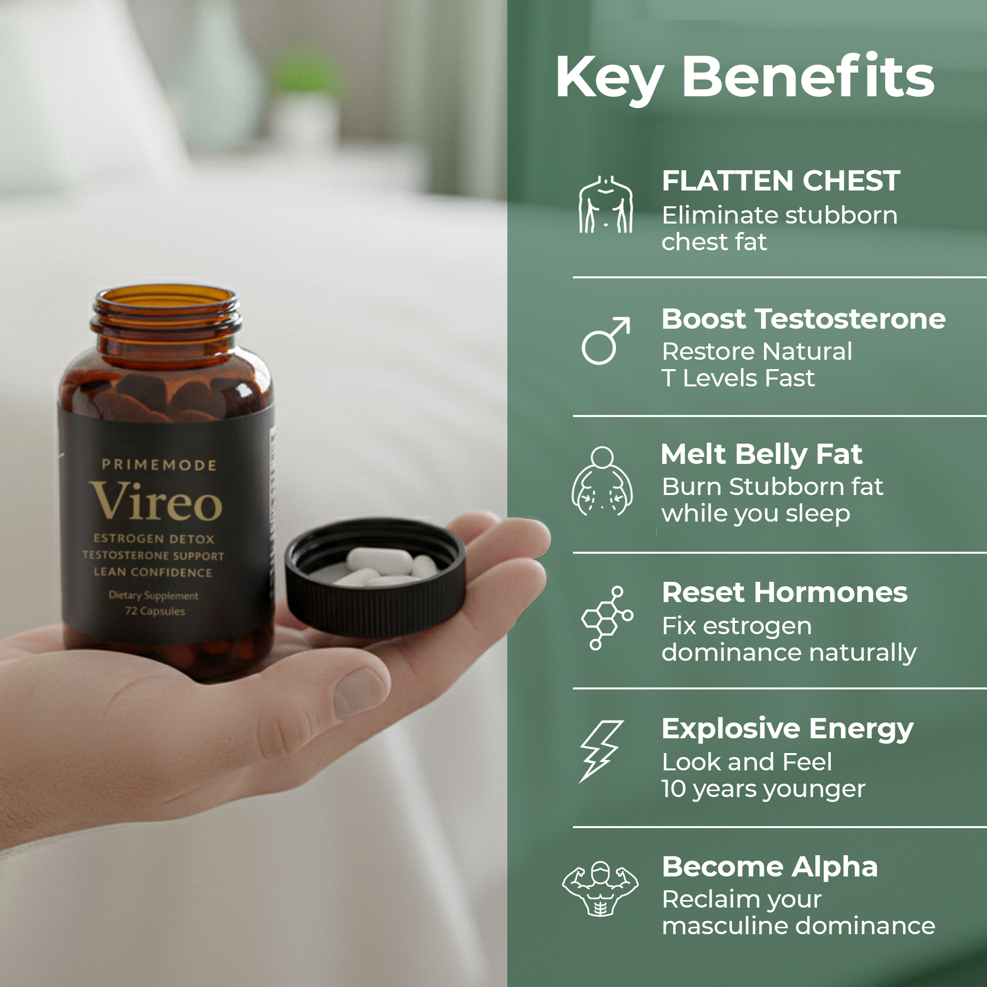 Vireo | The Complete Estrogen-Reset Formula For Men Who Refuse To Settle